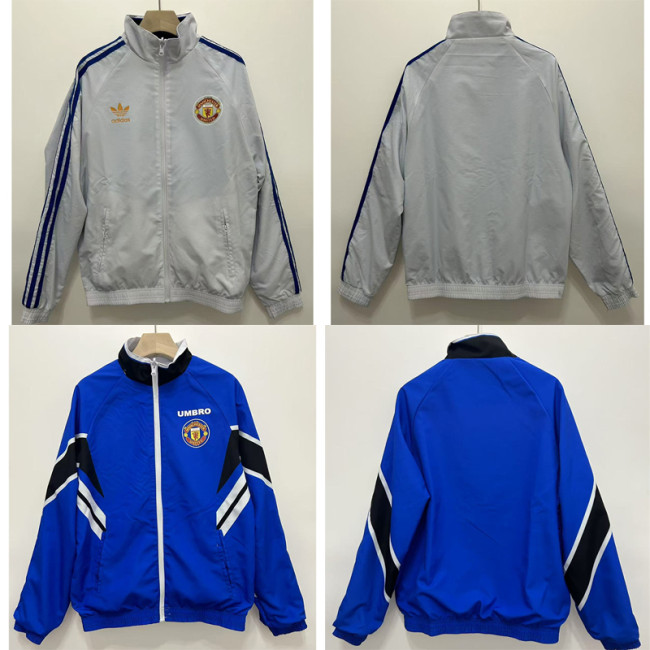 Retro Manchester United 96/97 Double-Sided Windbreaker Jacket