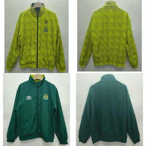 Retro Newcastle United 1991 Double-Sided Windbreaker Jacket