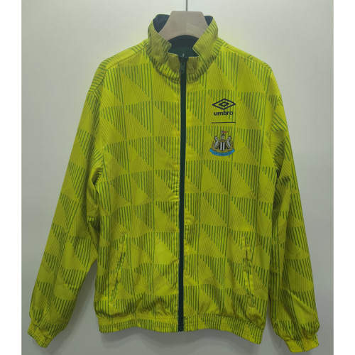Retro Newcastle United 1991 Double-Sided Windbreaker Jacket