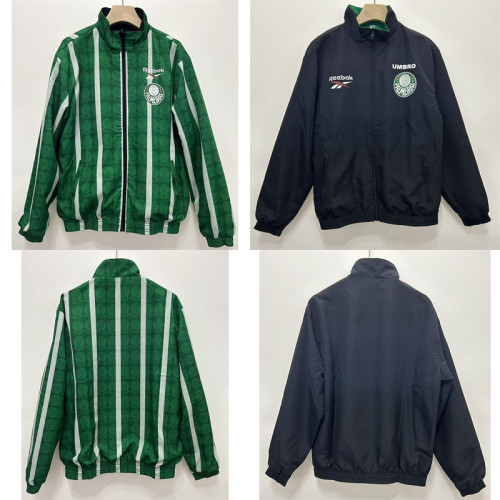 Retro Palmeiras Double-Sided Windbreaker Jacket