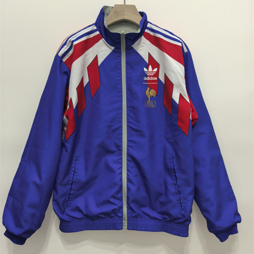 Retro France 90/91 Double-Sided Windbreaker Jacket
