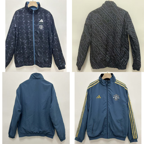2025 Manchester United  Double-Sided Windbreaker Jacket