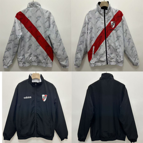 Retro River Plate 96/97 Double-Sided Windbreaker Jacket