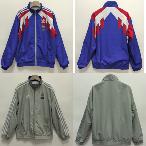 Retro France 90/91 Double-Sided Windbreaker Jacket