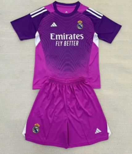 25/26 Real Madrid Goalkeeper kids kit