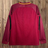Retro 17/18 AS Roma Home Long Sleeve Jersey