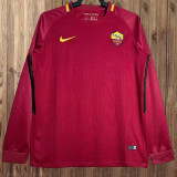 Retro 17/18 AS Roma Home Long Sleeve Jersey