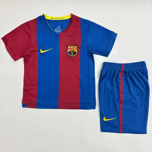 Retro 06/07 Barcelona Home Kids Kit