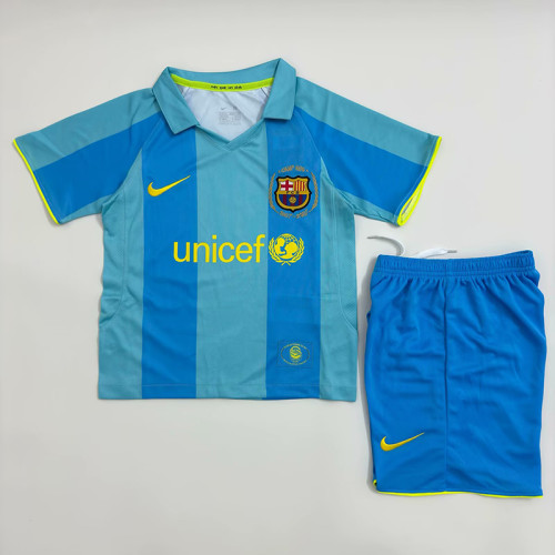 Retro 06/07 Barcelona  Away Kids Kit