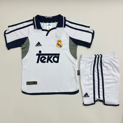 Retro 2000/01 Real Madrid  Home Kids Kit