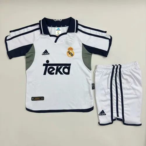 Retro 2000/01 Real Madrid  Home Kids Kit