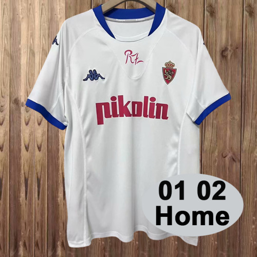 Retro 01/02 Real Zaragoza Home Man Jersey