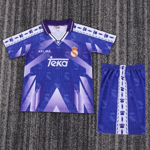 Retro 96/97 Real Madrid  Away Kids Kit