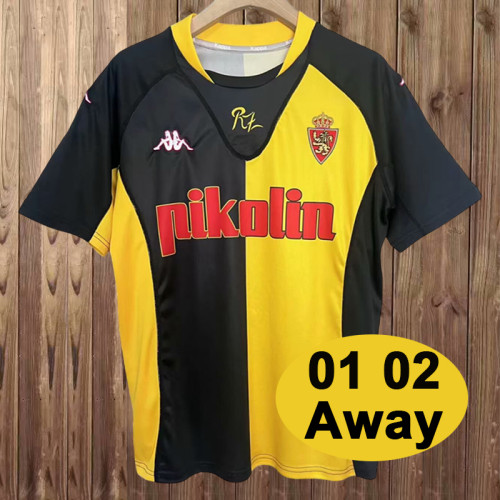 Retro 01/02 Real Zaragoza Away Man Jersey