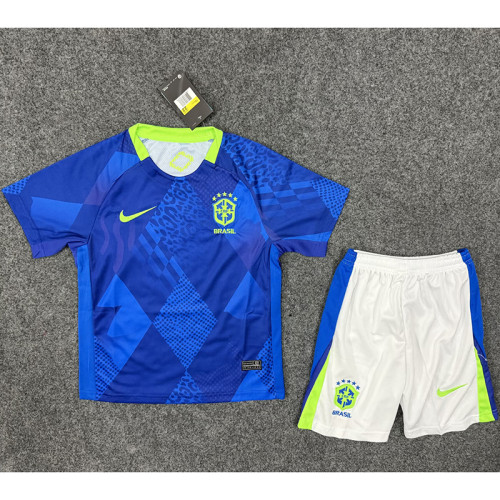 25/26 Brazil Away Kids Kit