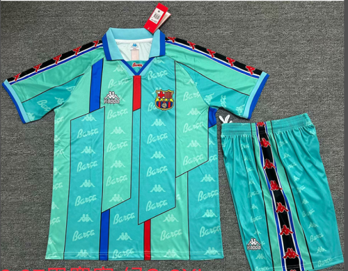 Retro 96/97 Barcelona  Away Kids Kit