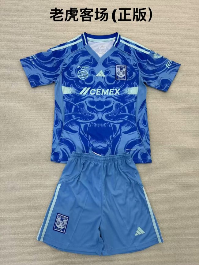 25/26 Tigres UANL Away Kids Kit