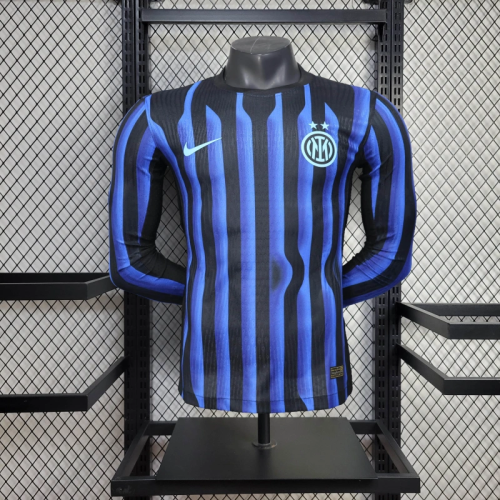 25/26 Inter Milan Home Player Long Sleeve Jersey
