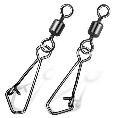 Stainless steel Fishing Rolling Swivel With Hooked Snap ,rated from 7 LB to 176 LB