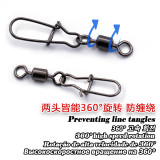 Stainless steel fishing swivels Rolling swivel with duolock snap ,rated from 7 LB TO 146 LB