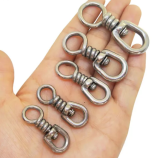 Stainless Steel Fishing Swivel, Hook Lure Connector High Strength for Tuna Longline Sea Saltwater Fishing