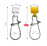 Fishing Sinker Slider with Fast Link Snap ,Fish Finder Sinker Slides