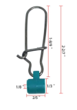 Fishing Sinker Slides with #8 Duolock Snap , Sinker Sliders Fish Finder