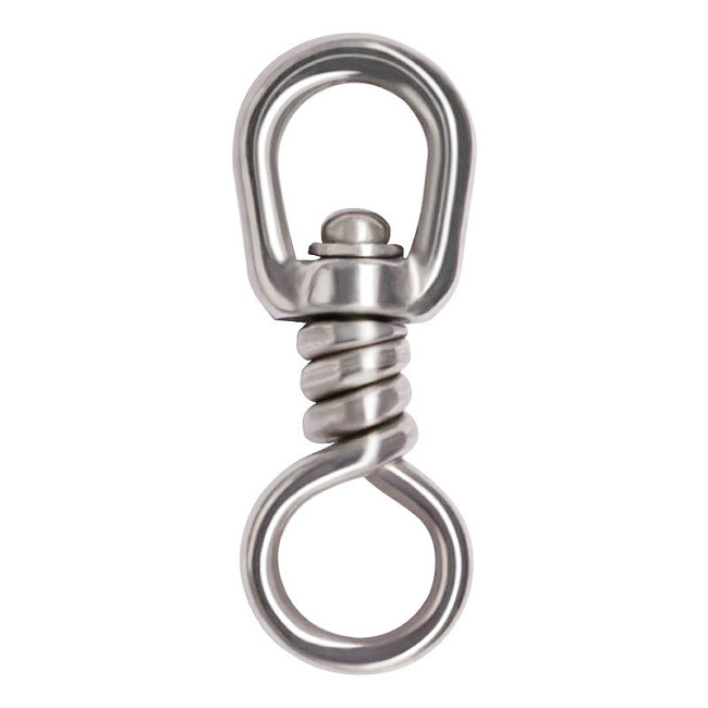 Stainless Steel Fishing Swivel, Hook Lure Connector High Strength for Tuna Longline Sea Saltwater Fishing