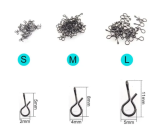 Fly Clips No-Knot Fast Snaps Fly Fishing Snap No Knot Snaps Quick Change Connect snap for Flies Hook & Lures