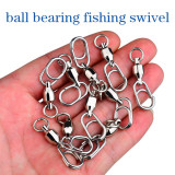 Stainless Steel Ball bearing swivel with split rings fast link quick change swivel snap