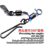 Stainless steel Fishing Rolling Swivel with Hanging Snap ,rated from 7lb to 46 lb