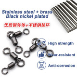 3 way Fishing rolling triangle jointed rolling swivels ,size 4/0 to 12 ,Rated from 7LB to 210 LB