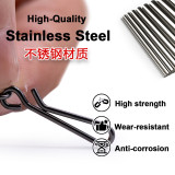 Stainless steel Fishing Rolling Swivel with Hanging Snap ,rated from 7lb to 46 lb