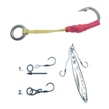 Solid Rings Fishing Swivels for Assist Hooks Jig Lure Round Rig Ring Saltwater Fishing Accessories