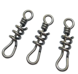 Swivels Fishing Connector Screwed Snap Swivel Hook Sea Fishing Tackle Stainless Steel
