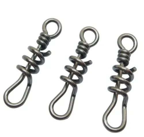 Swivels Fishing Connector Screwed Snap Swivel Hook Sea Fishing Tackle Stainless Steel