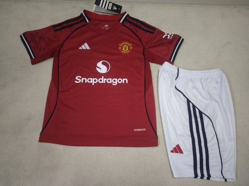 25/26 Manchester United Home Kids Kit