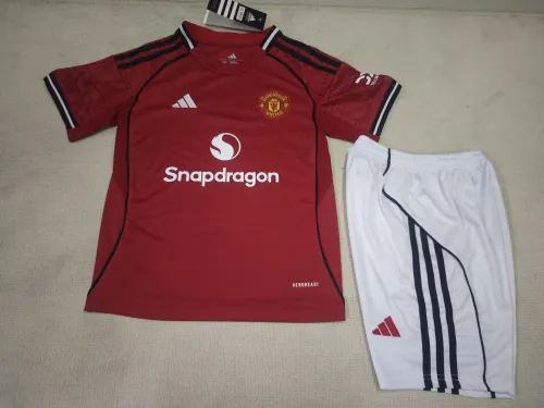 25/26 Manchester United Home Kids Kit