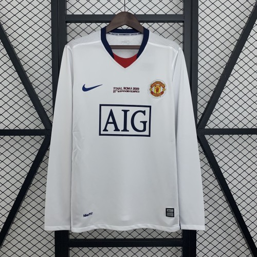 Retro Manchester United 08/09 Away Long Sleeves Jersey