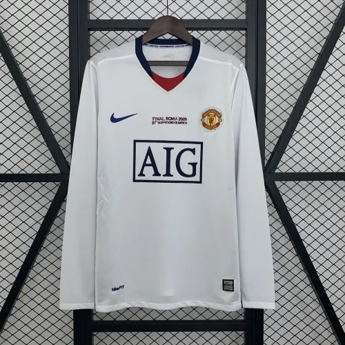 Retro Manchester United 08/09 Away Long Sleeves Jersey