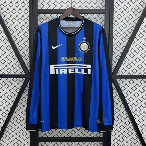 Retro Inter Milan 09/10 Home Long Sleeves Jersey