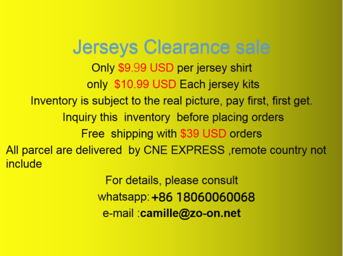 Clearance Soccer Jerseys-Men Styles