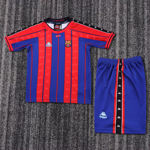 Retro 97/98 Barcelona Home Kids Kit