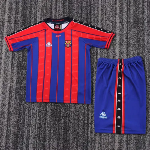 Retro 97/98 Barcelona Home Kids Kit