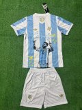 2025 Argentina Messi Commemorative Edition Kids Kit