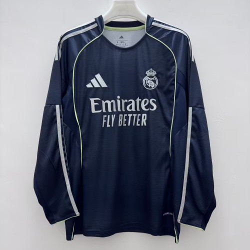 25/26 Real Madrid Away Long Sleeve Jersey