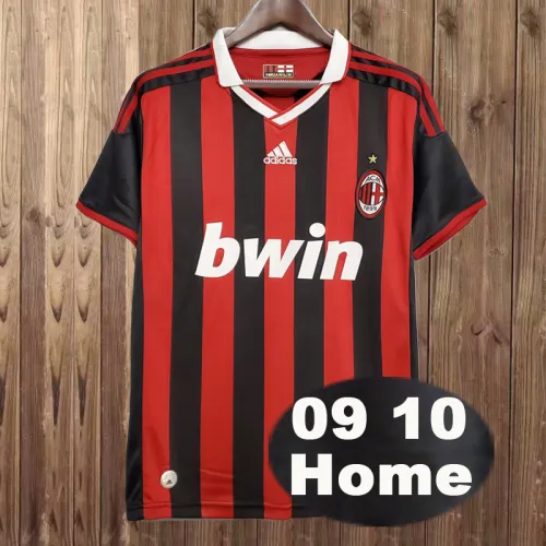 09/10 Retro AC Milan Home Sleeve