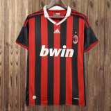 09/10 Retro AC Milan Home Sleeve