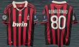 09/10 Retro AC Milan Home Sleeve