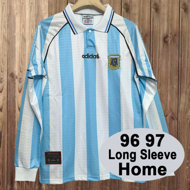 Retro Argentina 96/97 Home Long Sleeves Jersey
